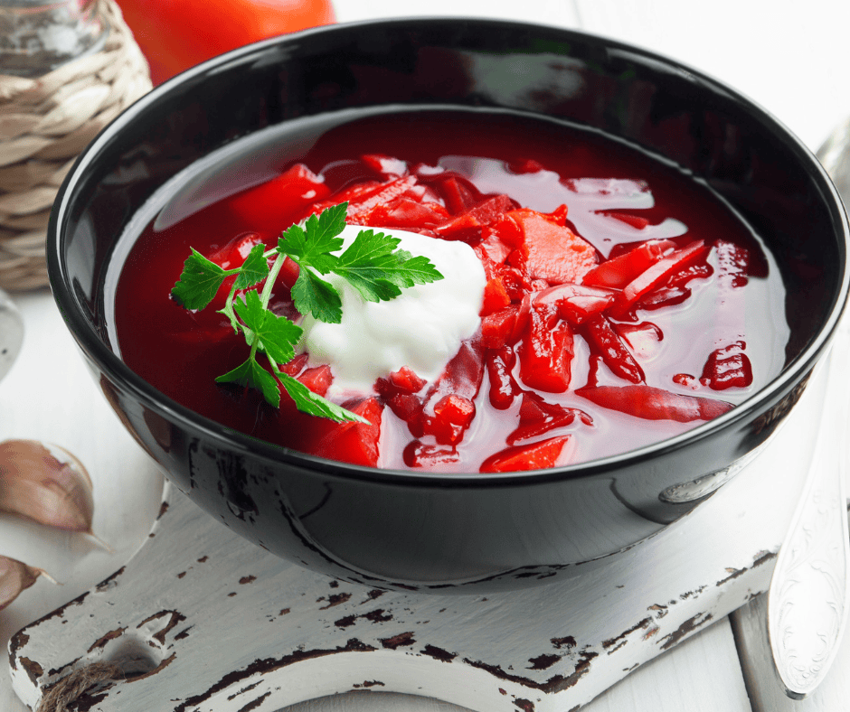 real Russian borscht