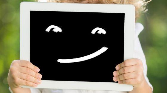 smiley computer screen
